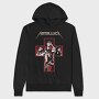 Metallica Cross Red Guitarist, Hanorac Oversize Barbati (Unisex)