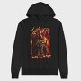 Slayer Skull Flames Crosses 2, Hanorac Oversize Barbati (Unisex)