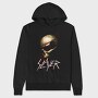 Slayer Skull Flames Crosses 4, Hanorac Oversize Barbati (Unisex)