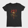 Slayer Skull Flames Crosses 5, Tricou Femei