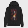 Slayer Skull Flames Crosses, Hanorac Oversize Barbati (Unisex)