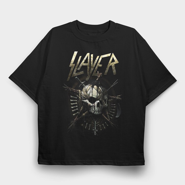 Slayer Skull Swords, Tricou Oversize Barbati (Unisex)