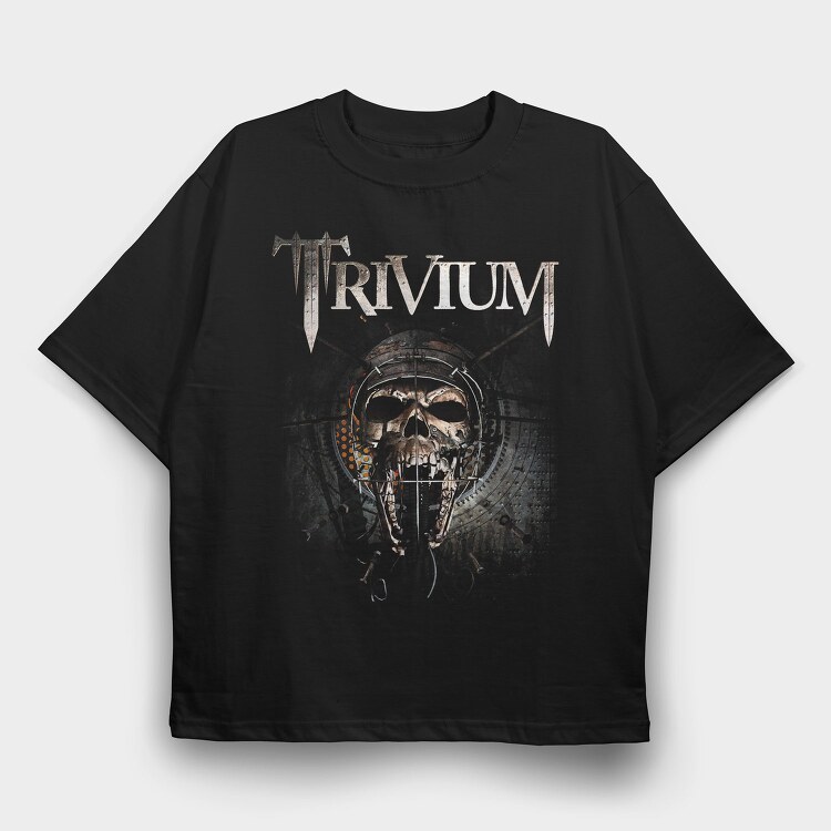 Trivium Skull Swords, Tricou Oversize Barbati (Unisex)