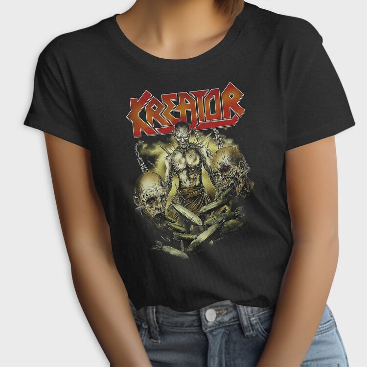 Kreator Skull Flames Eyes 2, Tricou Femei