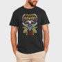 Lynnyrd Skynyrd Eagle Flag Flames 2, Tricou Barbati (Unisex)