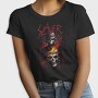 Slayer Skull Flames Crosses, Tricou Femei