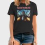 Iron Maiden Robot Face Flames, Tricou Barbati (Unisex)