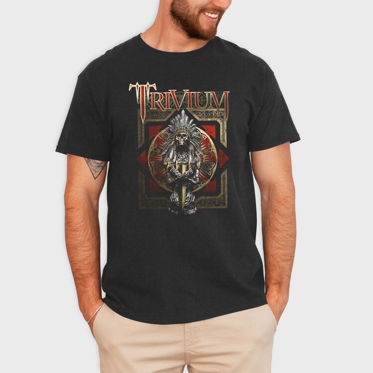 Trivium Skull Swords 2, Tricou Barbati (Unisex)
