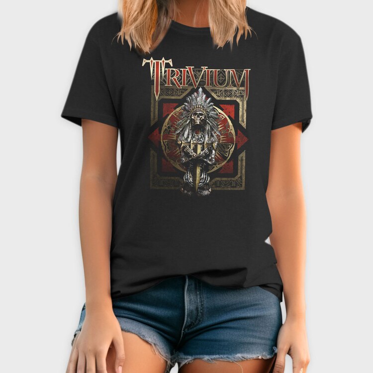 Trivium Skull Swords 2, Tricou Barbati (Unisex)