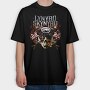 Lynnyrd Skynyrd Flames Flag Skull, Tricou Oversize Barbati (Unisex)