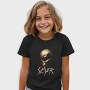 Slayer Skull Flames Crosses 4, Tricou Copii