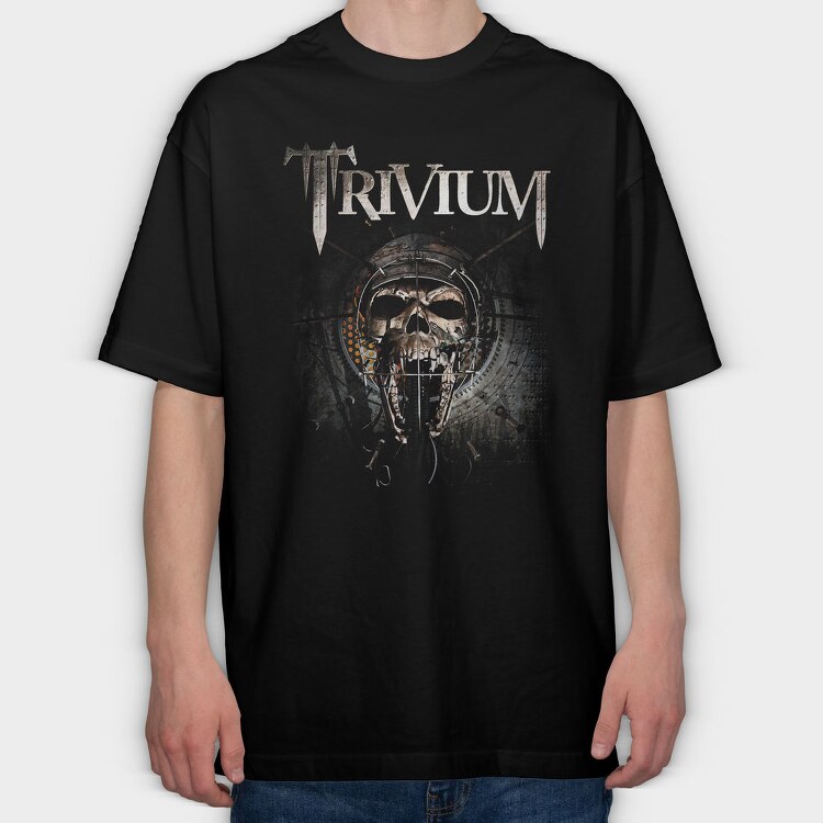 Trivium Skull Swords, Tricou Oversize Barbati (Unisex)