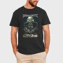 Megadeth Skull Planet Flames 2, Tricou Barbati (Unisex)