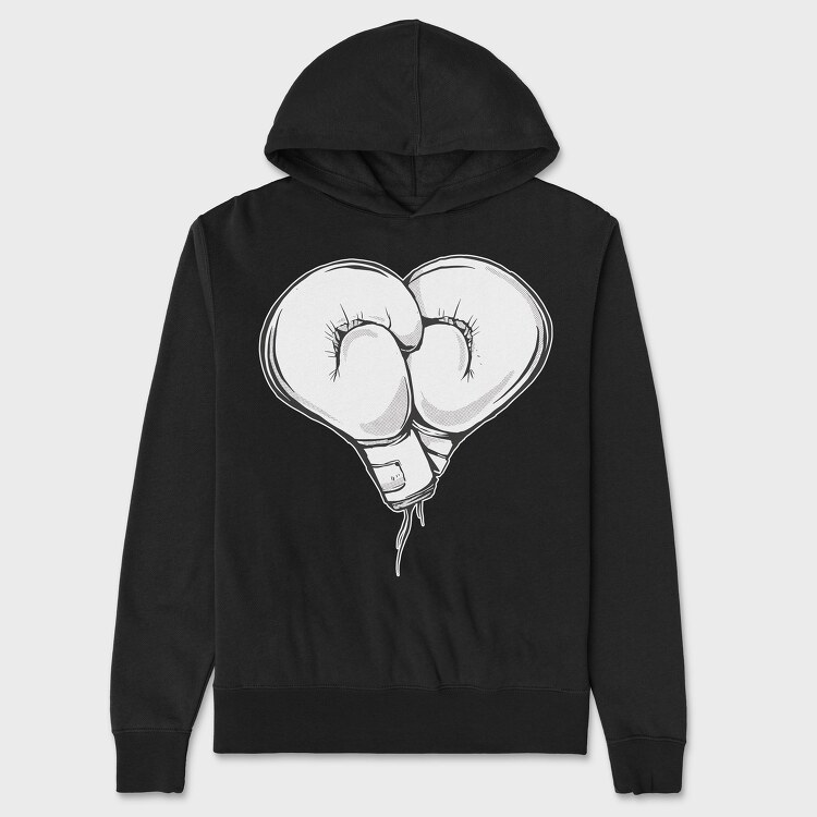 Heart Gloves Box, Hanorac Oversize Barbati (Unisex)