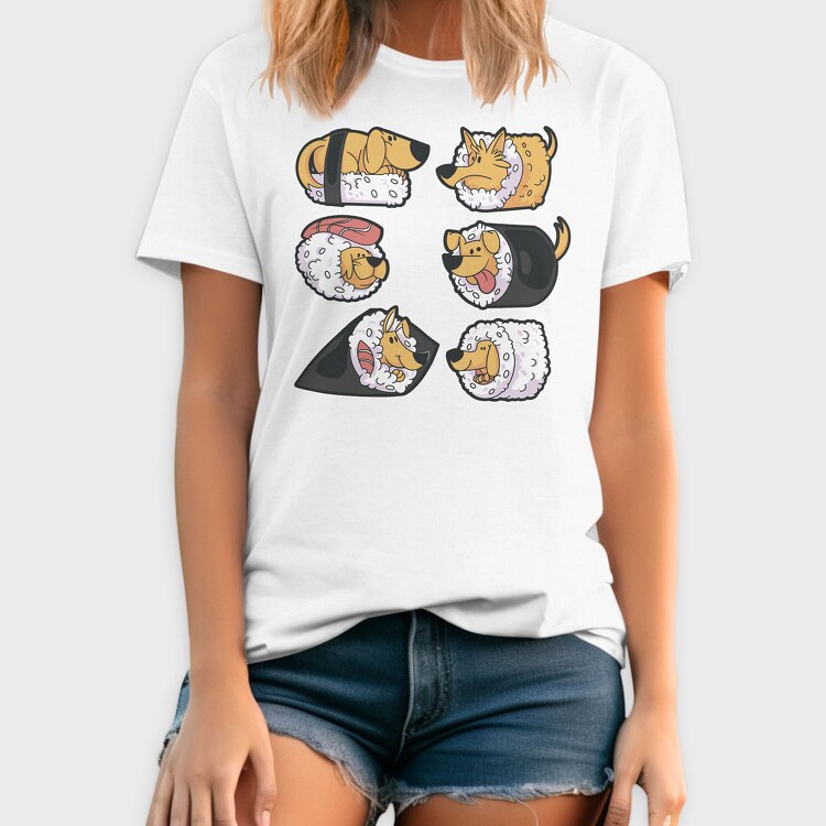 Dogs Sushi, Tricou Barbati (Unisex)