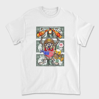 Daffy Duck Money Anarchy Urban Art, Tricou Barbati (Unisex)