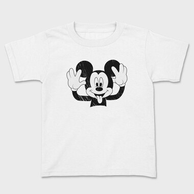 Mickey Mouse Waving Urban Art 99, Tricou Copii