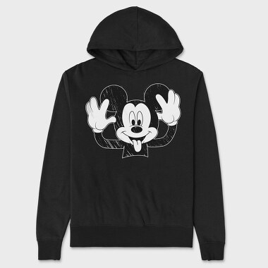 Mickey Mouse Waving Urban Art 99, Hanorac Oversize Barbati (Unisex)
