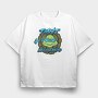 Ninjaturtles Leonardo Urban Art 99, Tricou Oversize Barbati (Unisex)