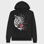 Red Crab Eyes Blood Splatter, Hanorac Oversize Barbati (Unisex)