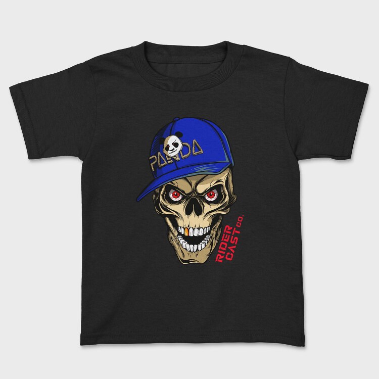 Skull Panda Cap Red Eyes Cast 99, Tricou Copii