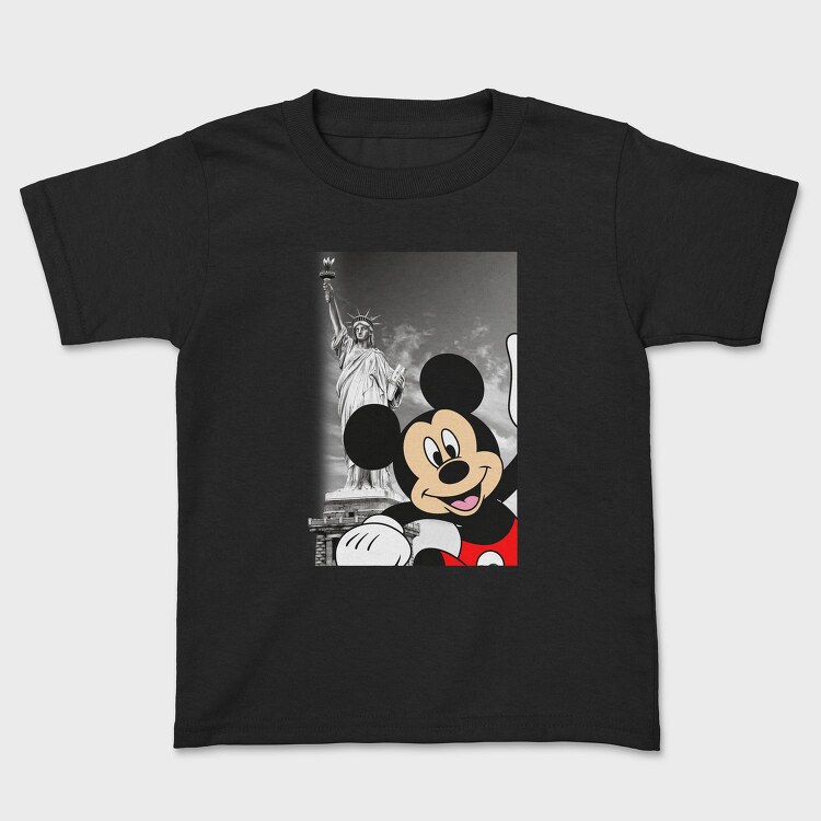 Statue Of Liberty Mickey Mouse New York, Tricou Copii