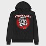 Stray Cats Red Eyes Animal Eyes, Hanorac Oversize Barbati (Unisex)