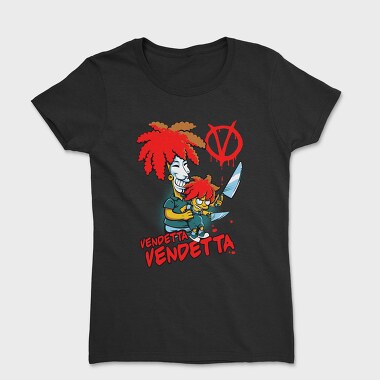 Venetian Mask Knife Simpsons Vendetta, Tricou Femei