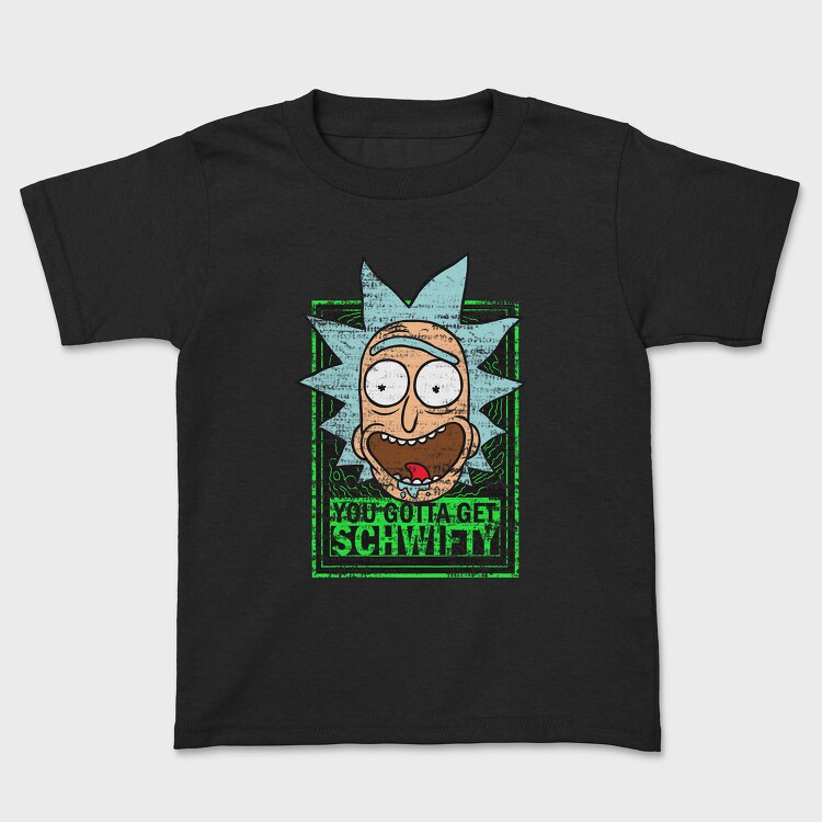 Zombie Rick Morty Eyes Blood 99, Tricou Copii