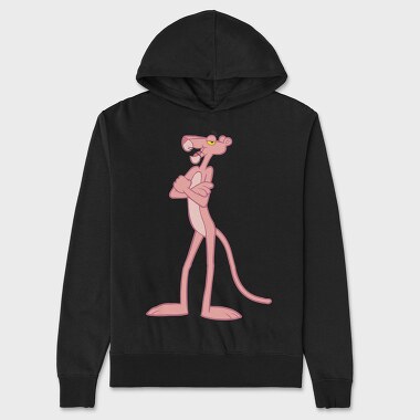 Cartoon Retro Pink Panter 2, Hanorac Oversize Barbati (Unisex)