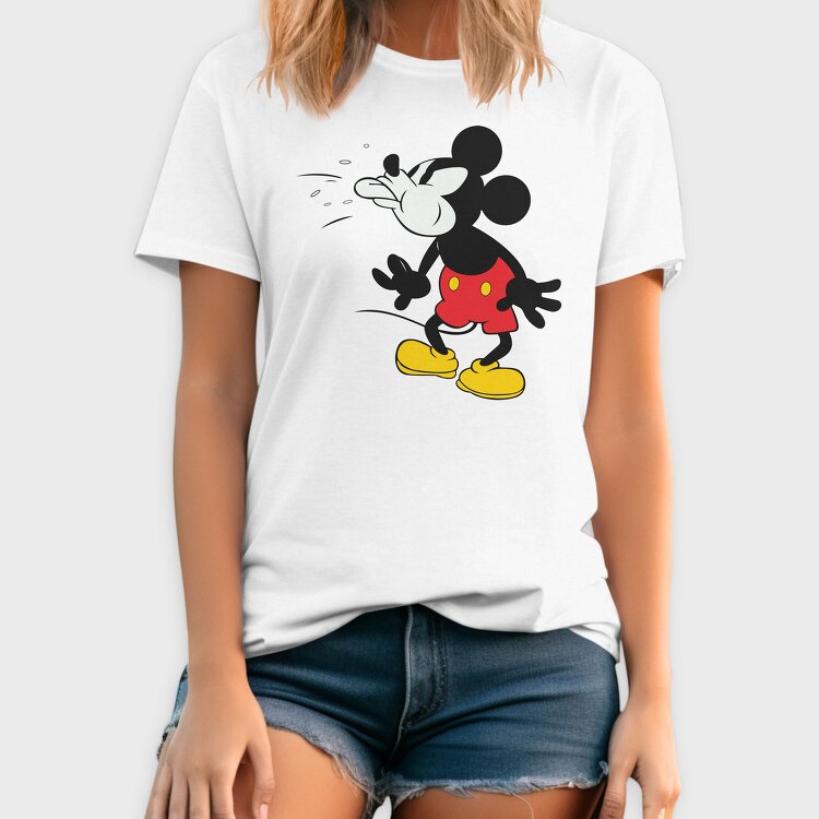 Mickey Mouse Sneeze Urban Art 99, Tricou Barbati (Unisex)