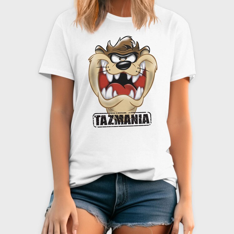 Tazmania Taz Anger Animal Eyes, Tricou Barbati (Unisex)