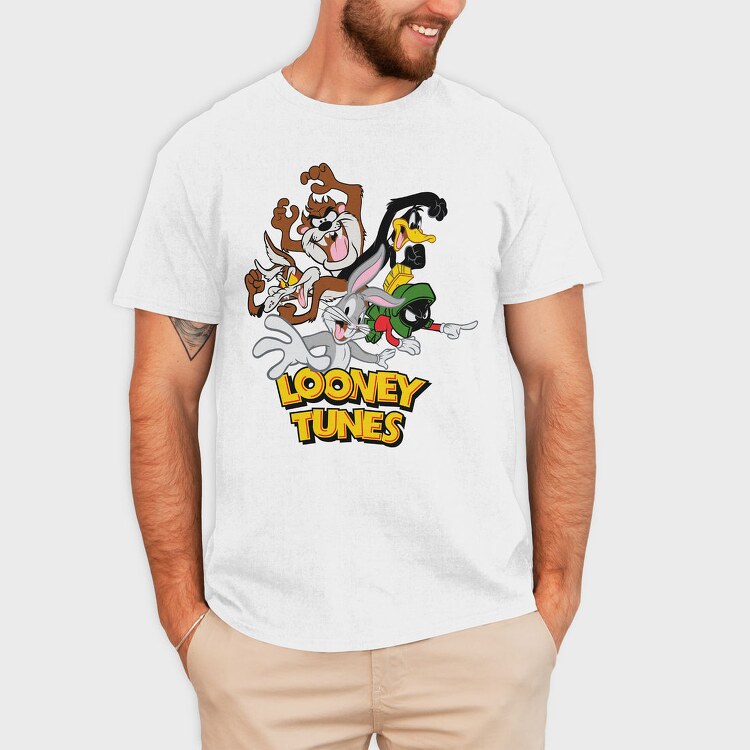 Looney Tunes Party Ride, Tricou Barbati (Unisex)