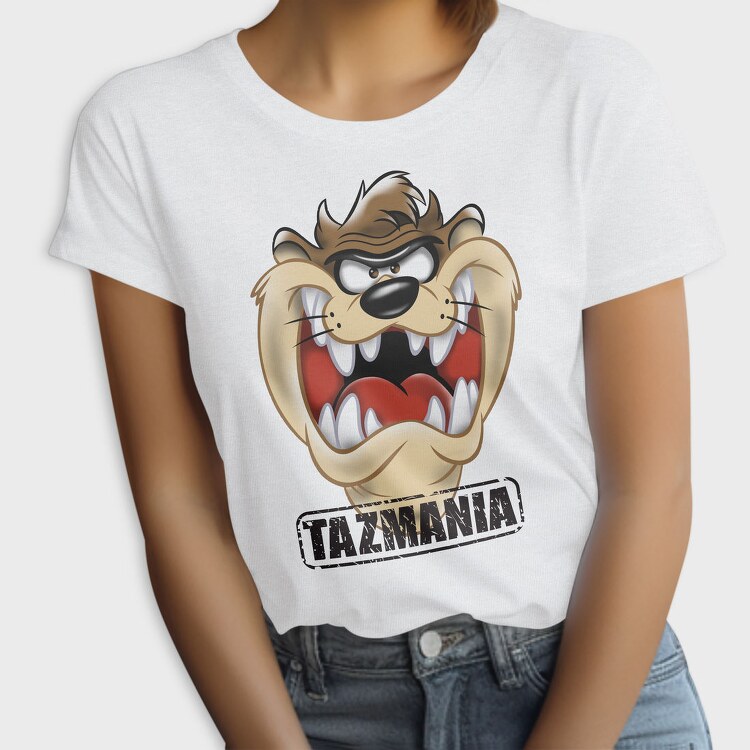 Tazmania Taz Anger Animal Eyes, Tricou Femei