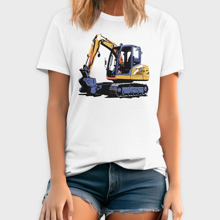 Mini Excavator, Tricou Barbati (Unisex)