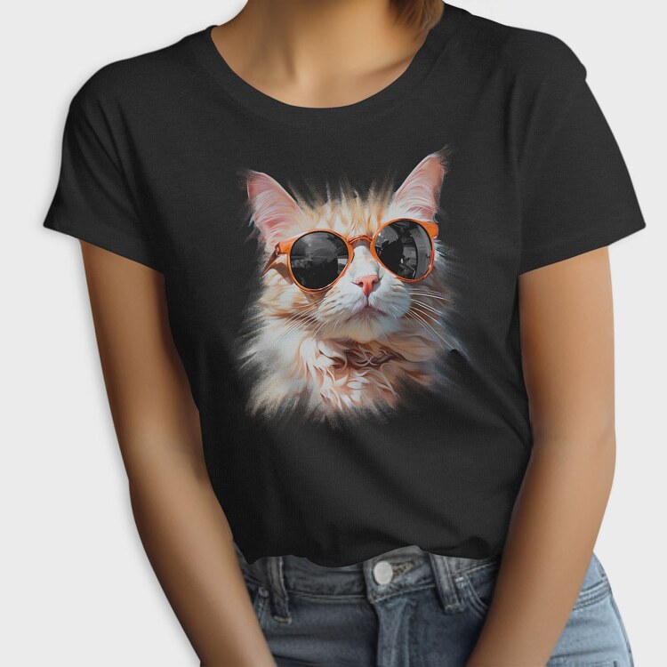Sunglass Cat, Tricou Femei