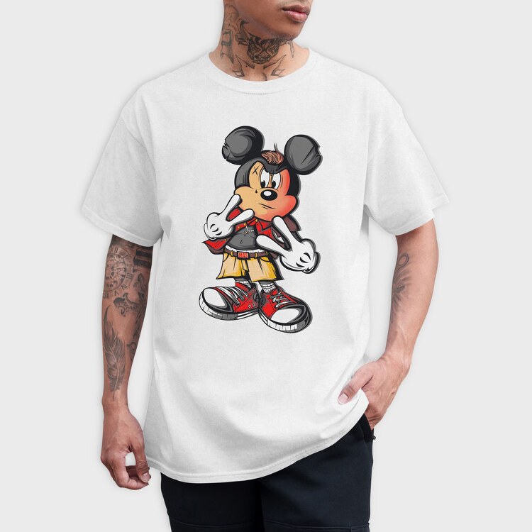 Mickey Mouse Urban Style, Tricou Barbati (Unisex)
