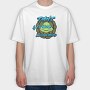 Ninjaturtles Leonardo Urban Art 99, Tricou Oversize Barbati (Unisex)