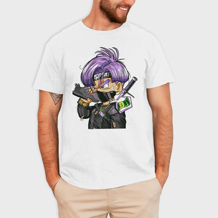 Supreme Money Gangster Gun Urban Art, Tricou Barbati (Unisex)