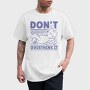 Dont Overthink Cat, Tricou Barbati (Unisex)