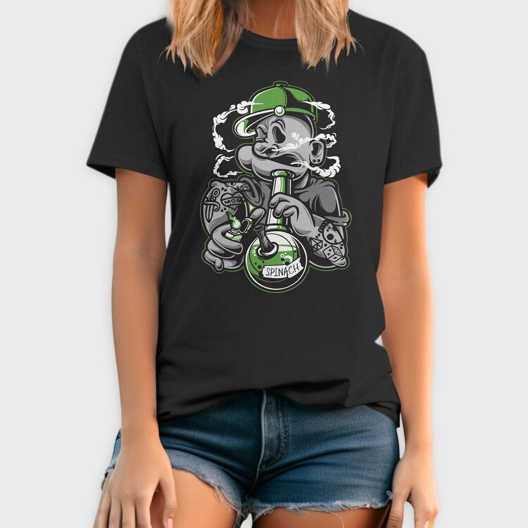 Spinach Monster Smoke Urban Art, Tricou Barbati (Unisex)