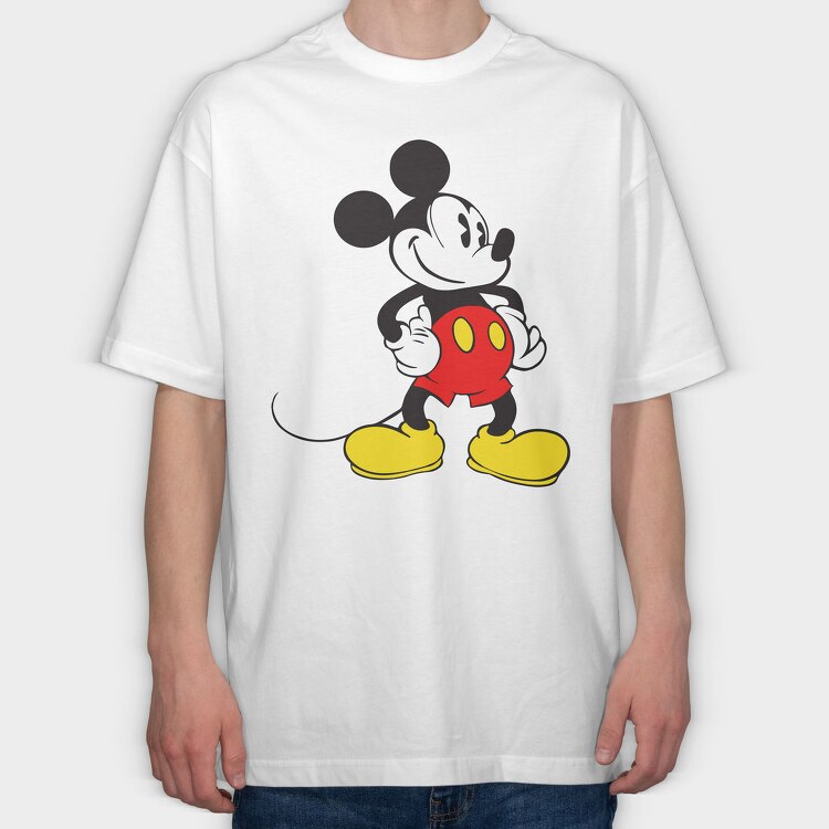 Mickey Mouse Classic Style Urban Art 99, Tricou Oversize Barbati (Unisex)