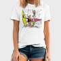 Sylvester Tweety Surfing Brooklyn Urban Art 99, Tricou Barbati (Unisex)