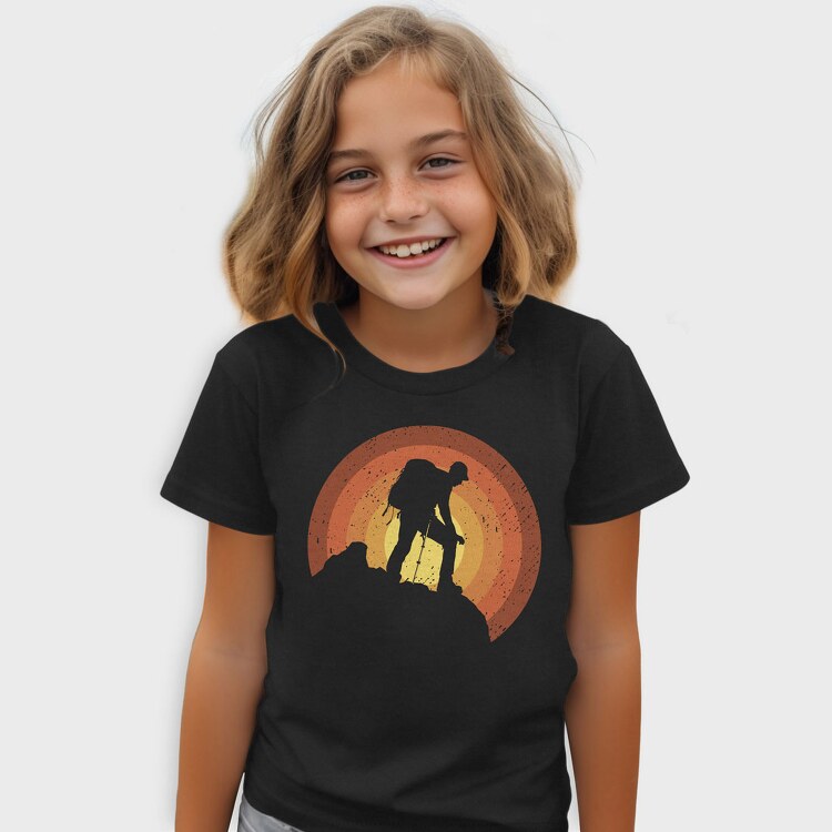 Hiker Sunset, Tricou Copii