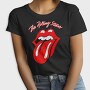 Rolling Stones Lips Red Crack Rock Ribbons, Tricou Femei