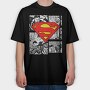 Superman Secret Identity Eyes, Tricou Oversize Barbati (Unisex)