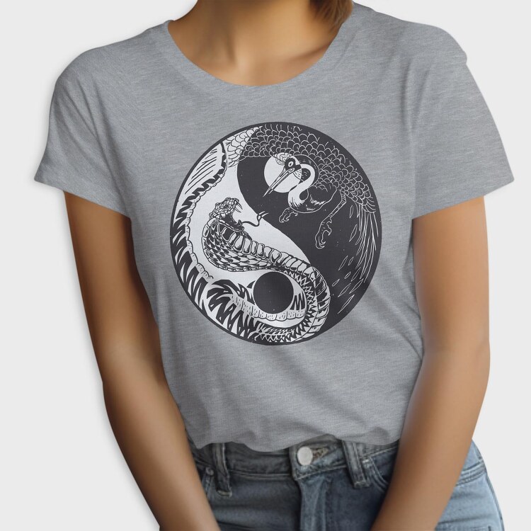 YingYang Crane Snake, Tricou Femei