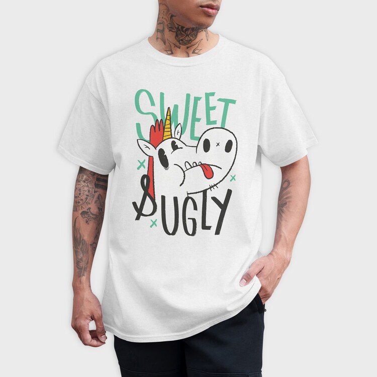 Sweet Ugly Unicorn, Tricou Barbati (Unisex)