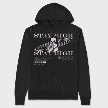 Stay High 2, Hanorac Oversize Barbati (Unisex)