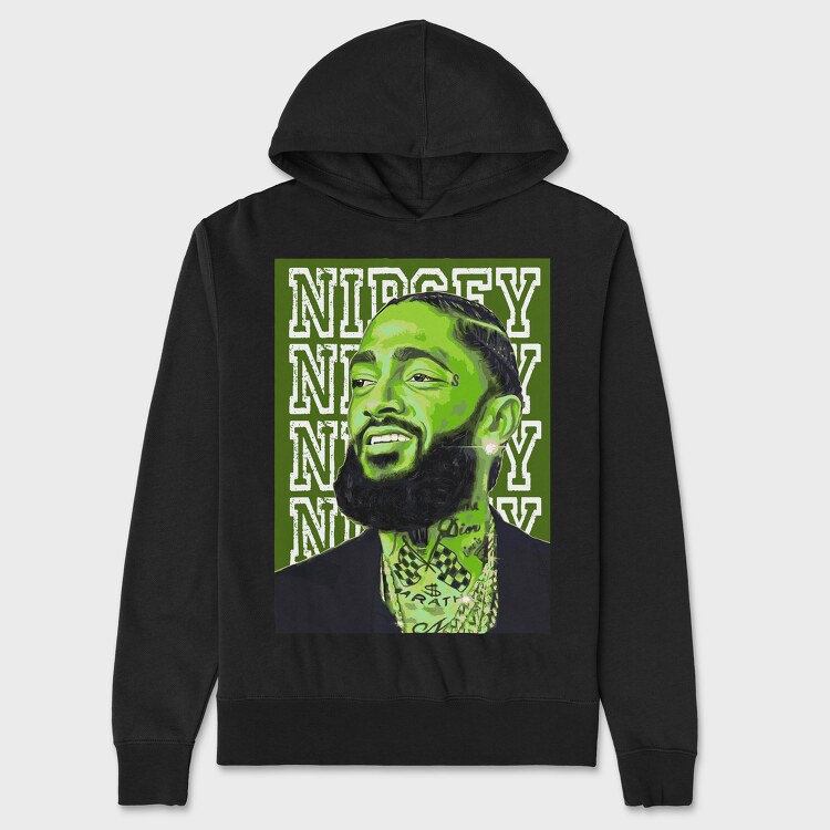 Nipsey Hussle 2, Hanorac Oversize Barbati (Unisex)